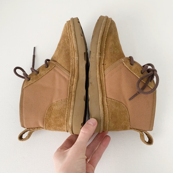 Ugg Kids Neumel II Lace Up Boot Brown Size 3 - Picture 11 of 15
